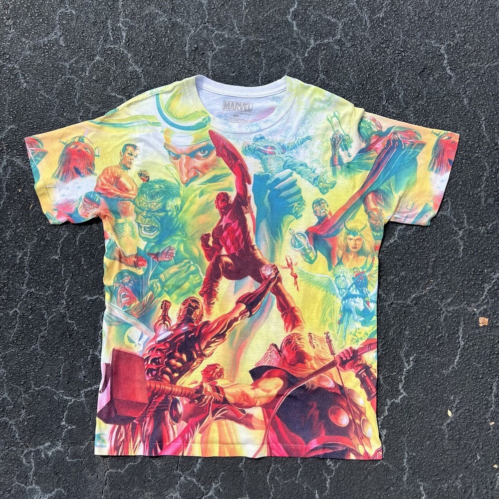 Marvel All Over Print New School Size Medium